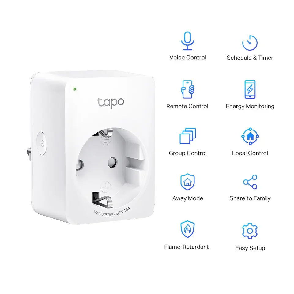 Buy the TP-Link Tapo P100 Mini Smart Wi-Fi Plug ( Tapo P100(1-pack