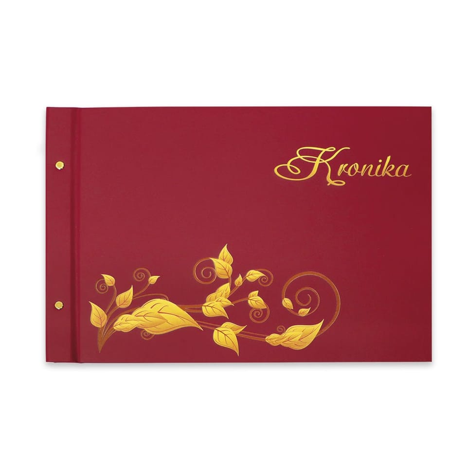 Kronika A3 malowana pozioma bordowa 415x297mm 1829-319-065 WARTA