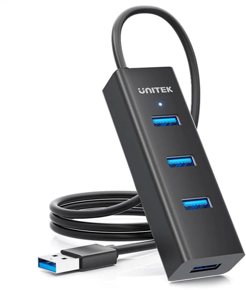 UNITEK AKTYWNY HUB USB-A 5GBPS, 4X USB-A