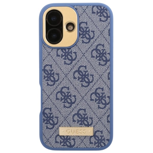 Guess GUHMP16MU4GPRB iPhone 16 Plus 6.7" niebieski/blue hardcase 4G Logo Plate MagSafe