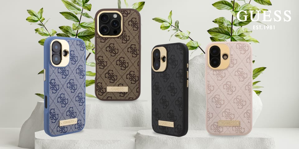 Guess GUHMP16XU4GPRW iPhone 16 Pro Max 6.9" brązowy/brown hardcase 4G Logo Plate MagSafe