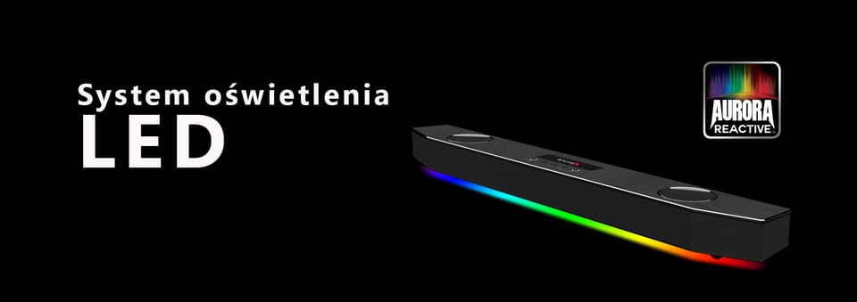 Creative Soundbar Sound BlasterX Katana  gaming z subwooferem czarny/black Bluetooth 4.2