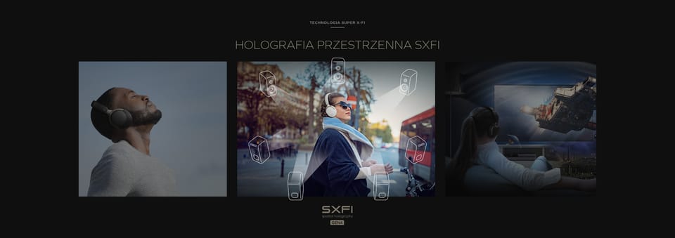 Creative Słuchawki bezprzewodowe Zen     Hybrid SXFI szary/grey Bluetooth 5.3 ANC
