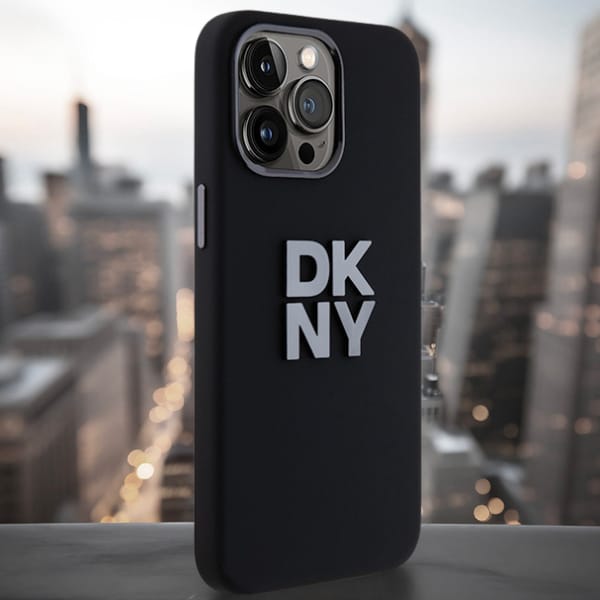 DKNY DKHCP16XSMCBSK iPhone 16 Pro Max     6.9" czarny/black hardcase Liquid Silicone Metal Logo