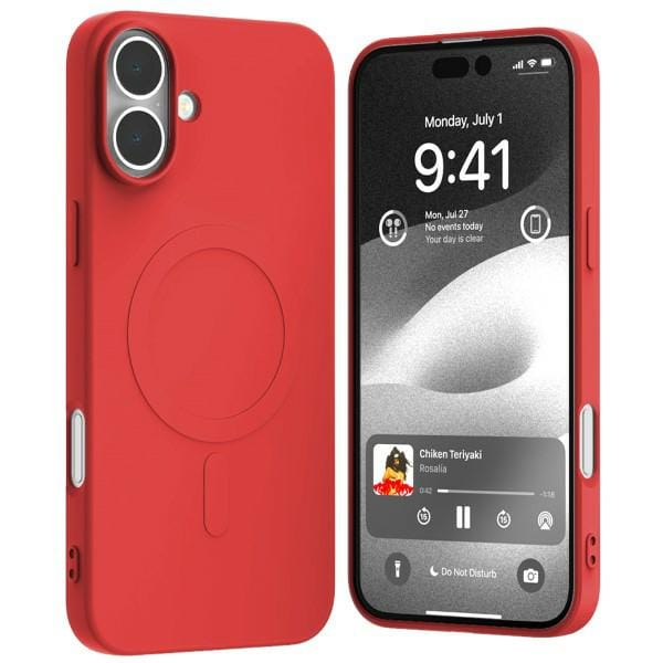 Mercury MagSafe Semi-Silicone iPhone 16 6,1" czerwony /red
