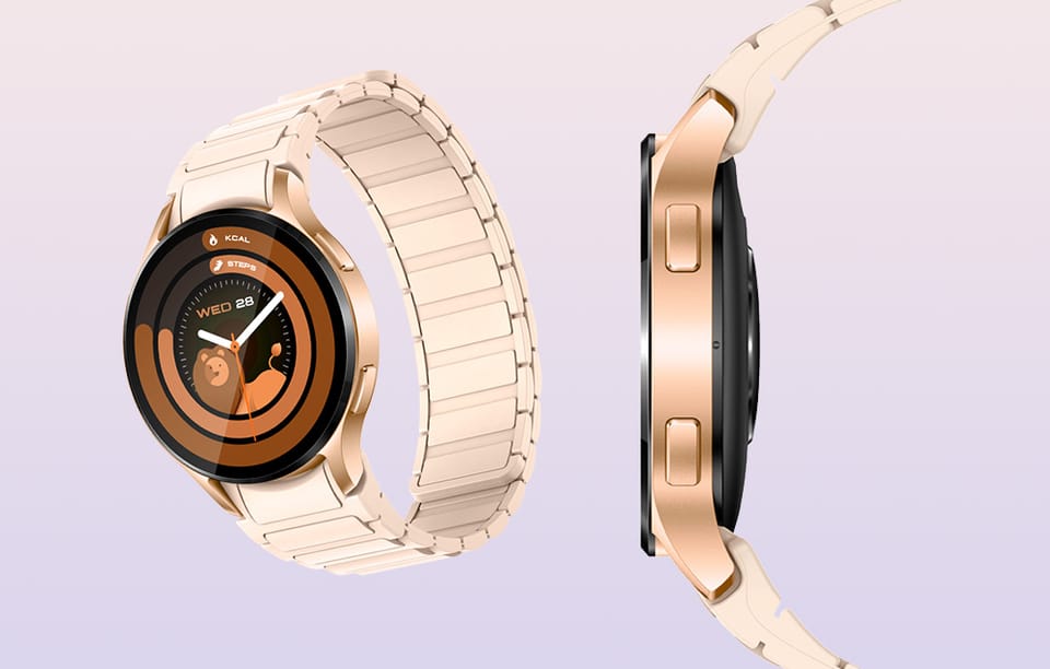 Smartwatch Colmi i28 Ultra z magnetycznym paskiem (złoty)