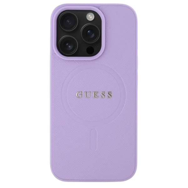 Guess GUHMP16XPSAHMCU iPhone 16 Pro Max   6.9" fioletowy/purple hardcase Saffiano MagSafe