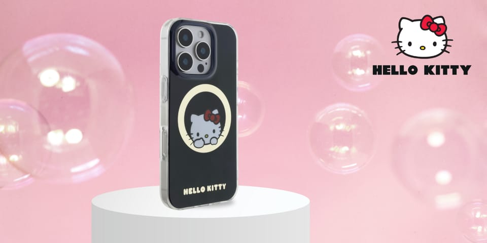 Hello Kitty HKHMP16LHSWKK iPhone 16 Pro 6,3" czarny/black hardcase IML Sweet Kitty Magsafe