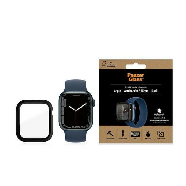PanzerGlass Full Body Apple Watch 7/845mm czarny/black AB 3664