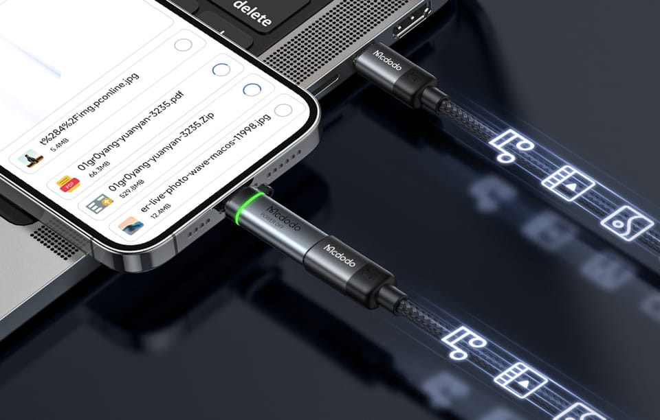 Adapter USB-C do Lightning Mcdodo OT-2590, auto power off