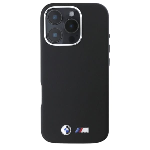 BMW BMHMP16S23PMWK iPhone 16 6.1" czarny/black hardcase M Smooth Full Wrapped Metal MagSafe