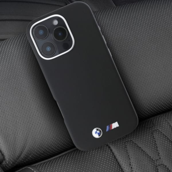 BMW BMHMP16S23PMWK iPhone 16 6.1" czarny/black hardcase M Smooth Full Wrapped Metal MagSafe