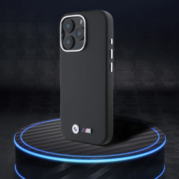BMW BMHMP16L23PMWK iPhone 16 Pro 6.3" czarny/black hardcase M Smooth Full Wrapped Metal MagSafe