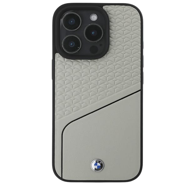 BMW BMHMP16X23RDCLG iPhone 16 Pro Max     6.9" szary/grey hardcase Sign Leather Textured and Line MagSafe