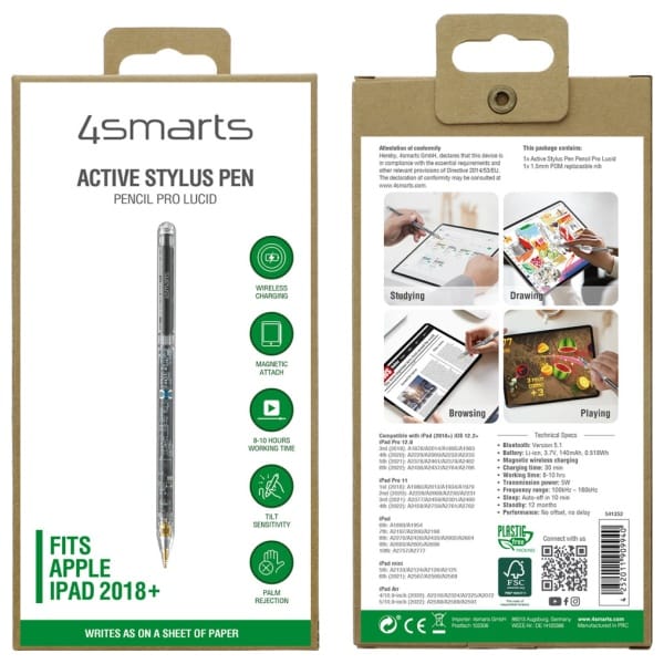 4smarts Active Stylus Pen Pencil Pro      Lucid transparent rysik do iPad 541252