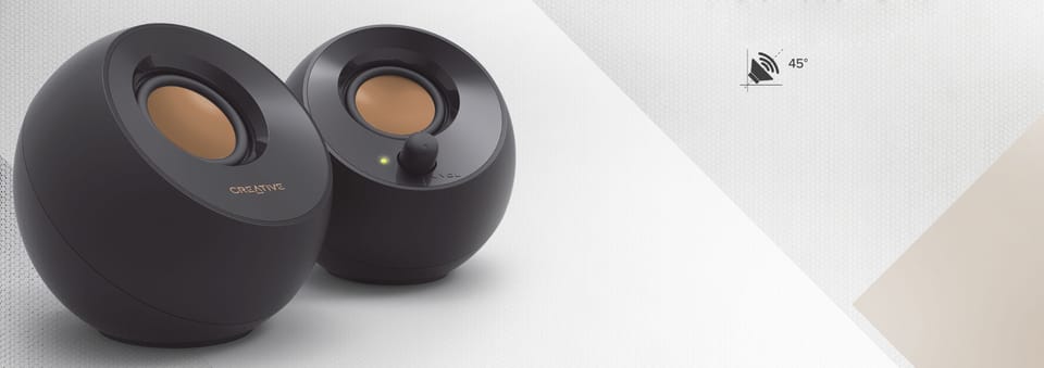 Creative Głośniki do komputera Pebble    2.0 czarny/black USB