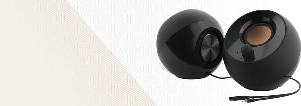 Creative Głośniki do komputera Pebble    2.0 czarny/black USB