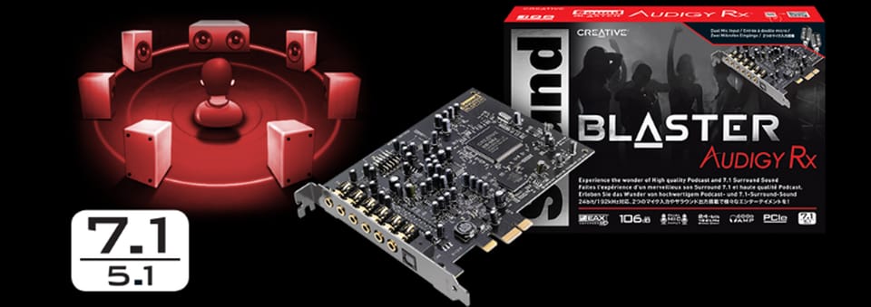 Creative Karta dźwiękowa Sound Blaster   Audigy RX PCI-e