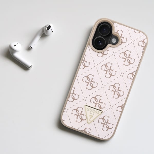 Guess GUHCP16LPG4GPH iPhone 16 Pro 6.3" biały/white hardcase New 4G Triangle