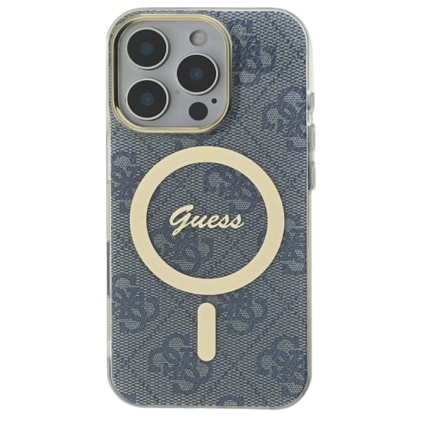 Guess GUHMP16LH4STB iPhone 16 Pro 6.3" niebieski/blue hardcase IML 4G MagSafe