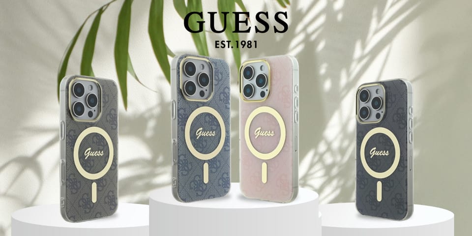 Guess GUHMP16SH4STP iPhone 16 6.1" różowy/pink hardcase IML 4G MagSafe