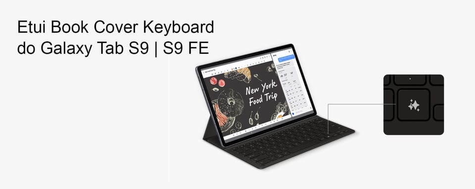 Etui Samsung EF-DX720UBEGWW Tab S9 / S9  FE / S10 FE czarny/black Book Cover Keyboard Slim