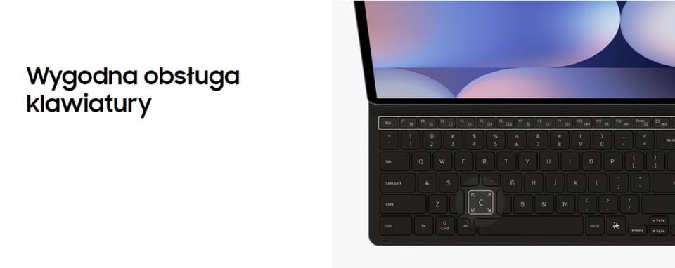 Etui Samsung EF-DX820UBEGWW Tab S10+ /   S9+ / S9 FE+ czarny/black Book Cover Keyboard Slim