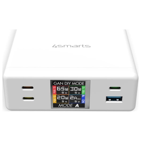 4smarts Stacja ładująca 130W GaN DIYMode biała/white 540130