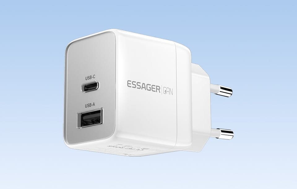 Ładowarka Essager ECT33W-LJB02-Z 33W C+A (biały)