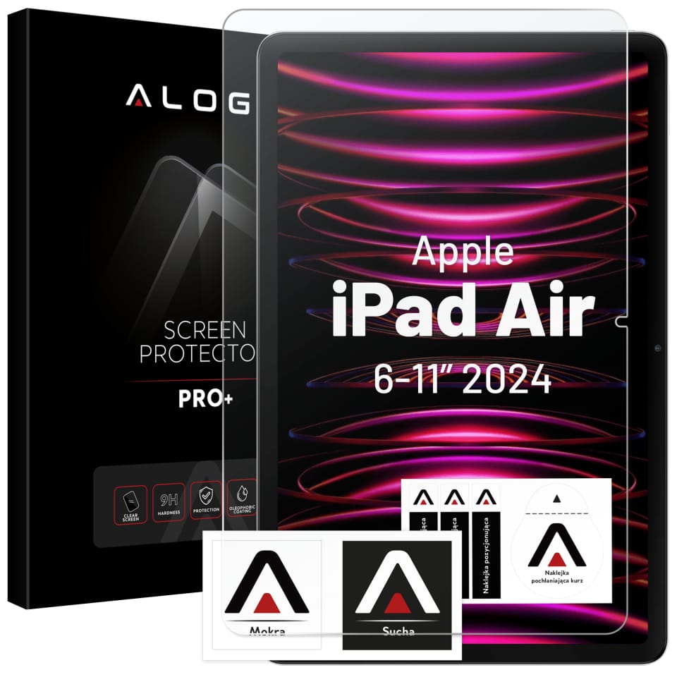 Szkło hartowane do Apple iPad Air 6 - 11" 2024 Alogy Screen Protector Pro+ 9H