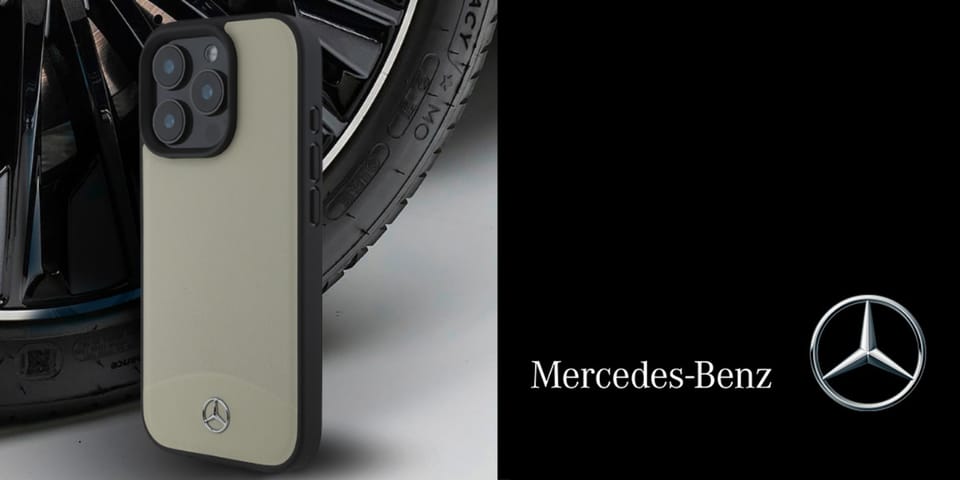 Mercedes MEHMP16L23RBARK iPhone 16 Pro 6.3" czarny/black hardcase Textured And Plain Leather MagSafe