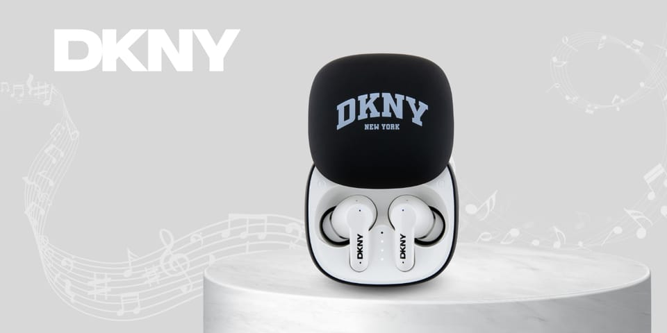 DKNY słuchawki  Bluetooth DKTWS3DNYAK     czarne/black TWS BT 3D Rubber Matte Finish