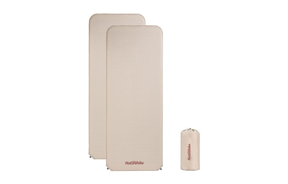 Mata samopompująca wide sleeping pad double 6cm nh20dz002-beige NATUREHIKE