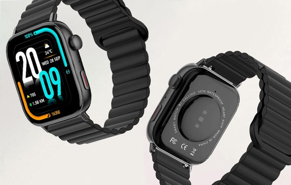 Smartwatch Colmi C8 Max z magnetycznym paskiem (czarny)