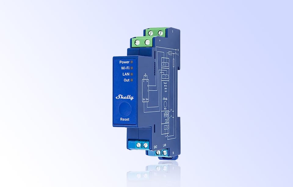 Ściemniacz SHELLY Pro Dimmer 0/1-10V PM Wi-Fi BT