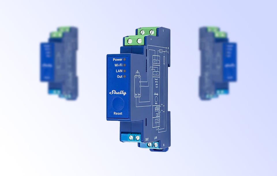 Ściemniacz SHELLY Pro Dimmer 0/1-10V PM Wi-Fi BT