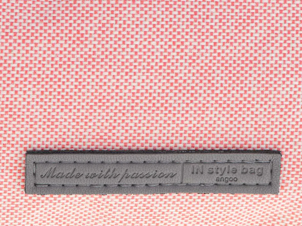 School pencil case double pouch bag pink