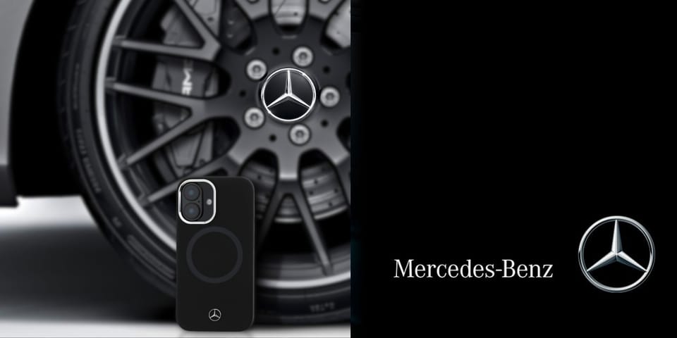 Mercedes MEHMP16S23SUTTK iPhone 16 6.1"   czarny/black hardcase Silicone Tonal Logo MagSafe