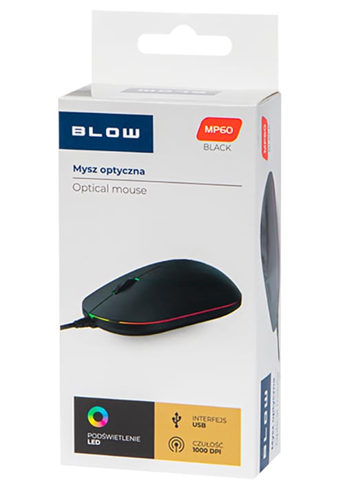 Mysz optyczna Blow MP-60 USB czarna