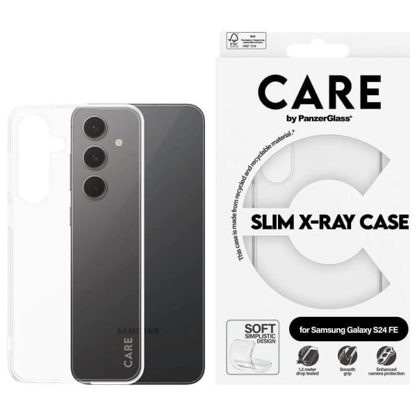 CARE by PanzerGlass Slim X-Ray Case Sam   S24 FE S721 przezroczysty/transparent 1963