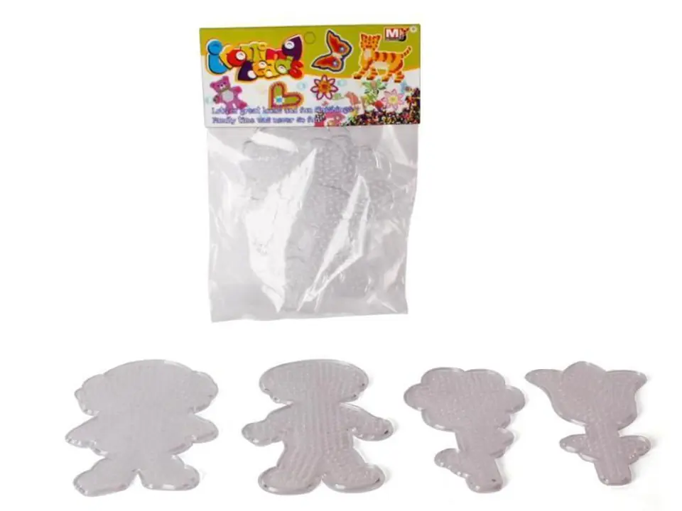 Szablon Do Prasowanek, Podstawka 4 Wzory, LUDZIKI, KWIATY Prasowanka Koraliki Do Prasowania