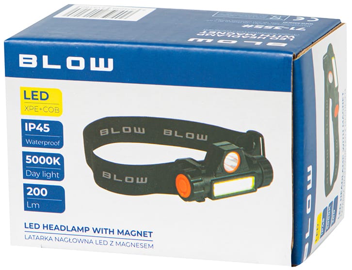 Latarka czołowa Blow z magnesem led