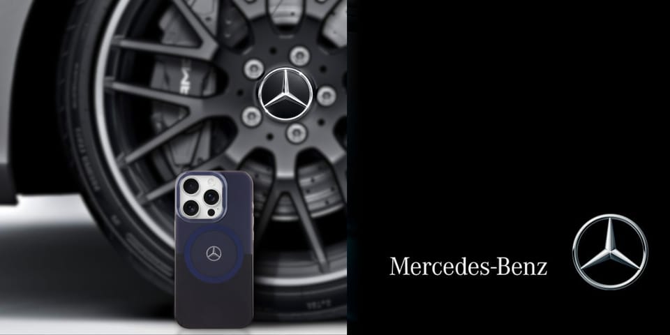 Mercedes MEHMP16X23HBIKV iPhone 16 Pro    Max 6.9" czarny niebieski/black blue hardcase MB Double Layer BiColor MagSafe