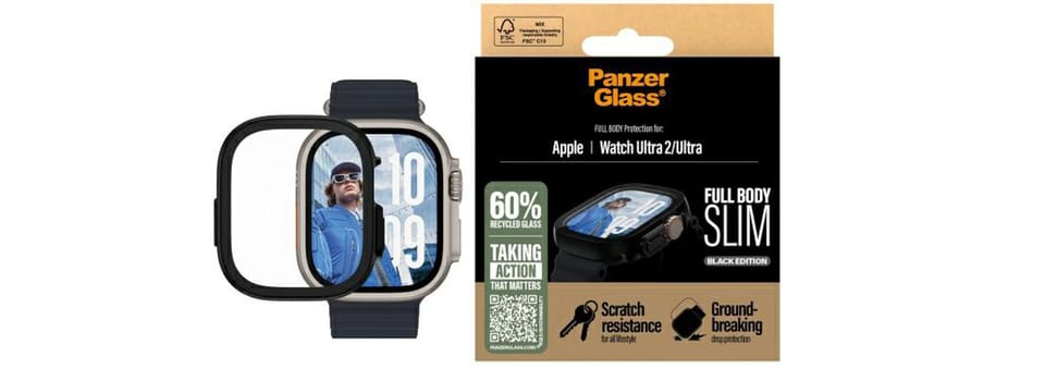 PanzerGlass Full Body Slim Apple Watch    Ultra 2 / Ultra 49mm czarny/black 3718