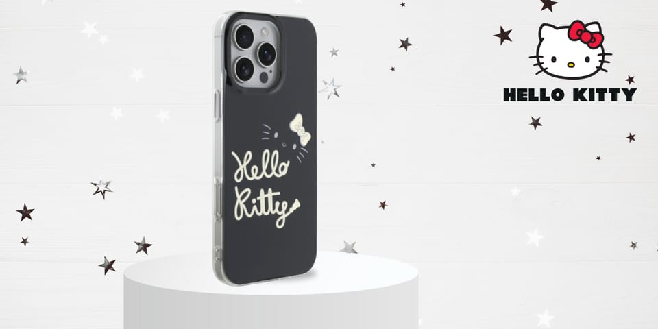 Hello Kitty HKHMP16XHGDIK iPhone 16 Pro   Max 6.9" czarny/black hardcase IML Golden Diva MagSafe