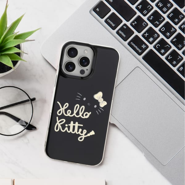 Hello Kitty HKHMP16XHGDIK iPhone 16 Pro   Max 6.9" czarny/black hardcase IML Golden Diva MagSafe