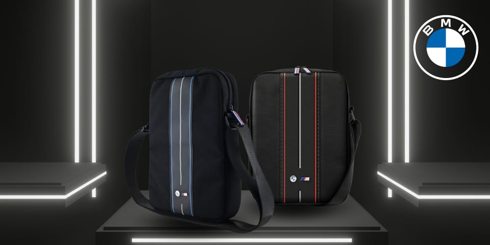 Torba BMW BMTB8COMPVSKR Tablet 8"czarny/black Nylon Red Stripe