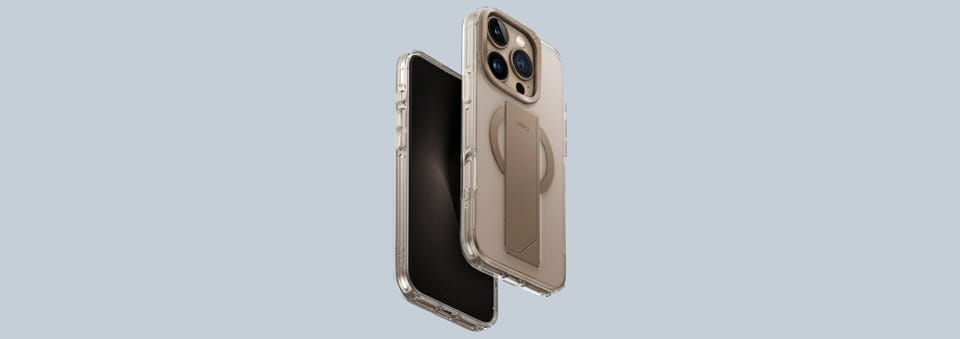 UNIQ etui Heldro Max iPhone 16 Pro Max    6.9" Magclick Charging złoty/taupe gold