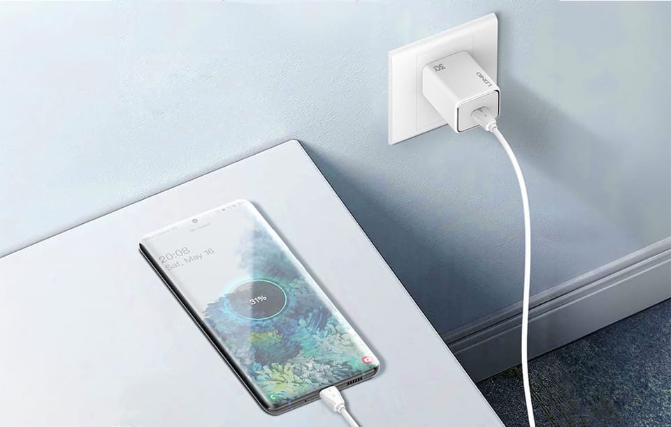 Ładowarka sieciowa 30W LDNIO A1508C USB-C + kabel USB-C