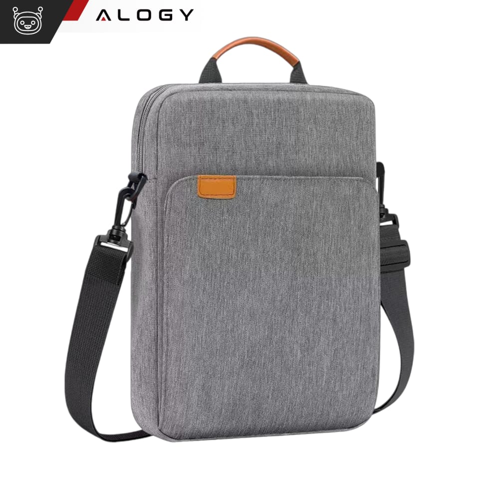 Torba na laptopa/ iPada Pro Air/ tablet 11-13 cal męska damska Unisex Pasek na ramię etui futerał pokrowiec Alogy saszetka szara